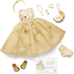American Girl 2025 Glimmering Gold Holiday Collector Doll, with Light-Blue Eyes, Long Wavy Blonde Hair, Ages 8+