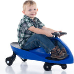Wiggle Car - Ride on Toy for Ages 3 and Up - Toddler Ride on Toys with no Batteries, Gears, or Pedals Just Twist, Wiggle, and Go by Lil’ Rider (Blue)