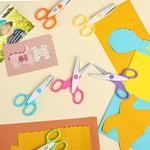 Mr. Pen- Craft Scissors Decorative Edge, 6 Pack, White & Vibrant, Zig Zag Scissors for Crafting, Scrapbooking, Fancy, Pattern, Design