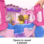 Fisher-Price Little People Toddler Toy Disney Princess Pull-Along Musical Carriage Playset with Figures for Pretend Play Kids Ages 18+ Months