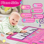 Music mat Baby Toy 6-12 Months Toddler Toys for 1 2 3 Year Old Girl Gifts for 1 2 3 Year Old Girls Birthday Gift Sensory Toys for Toddlers 1-3 Year Old Toys for 1 + Year Old Girl Toddler Girl Toys 2-3