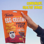 Todd's Better Snacks Egg-Cellent Protein Puffs, Sweet & Smoky BBQ, 2.5 Oz (Pack of 4), Made with Egg Whites, 12g Protein, Gluten Free Healthy Snack