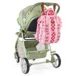 Montana West x Wrangler Diaper Bag Backpack Aztec Travel Backpack Purses Western Multi-Function Baby Bags for Mom with Waterproof Insulated Pockets