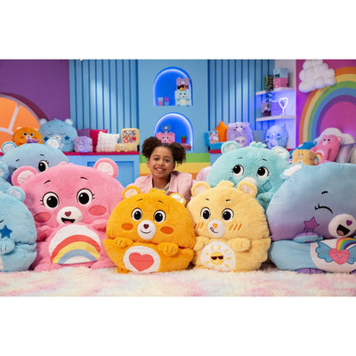 Happy Nappers: Care Bears Sleep Sack Large - Bedtime Bear - 66 x 30, 2-in-1: Plush Character Opens Into Sleeping Bag, Soft Nap & Play Animal, Kids 7+