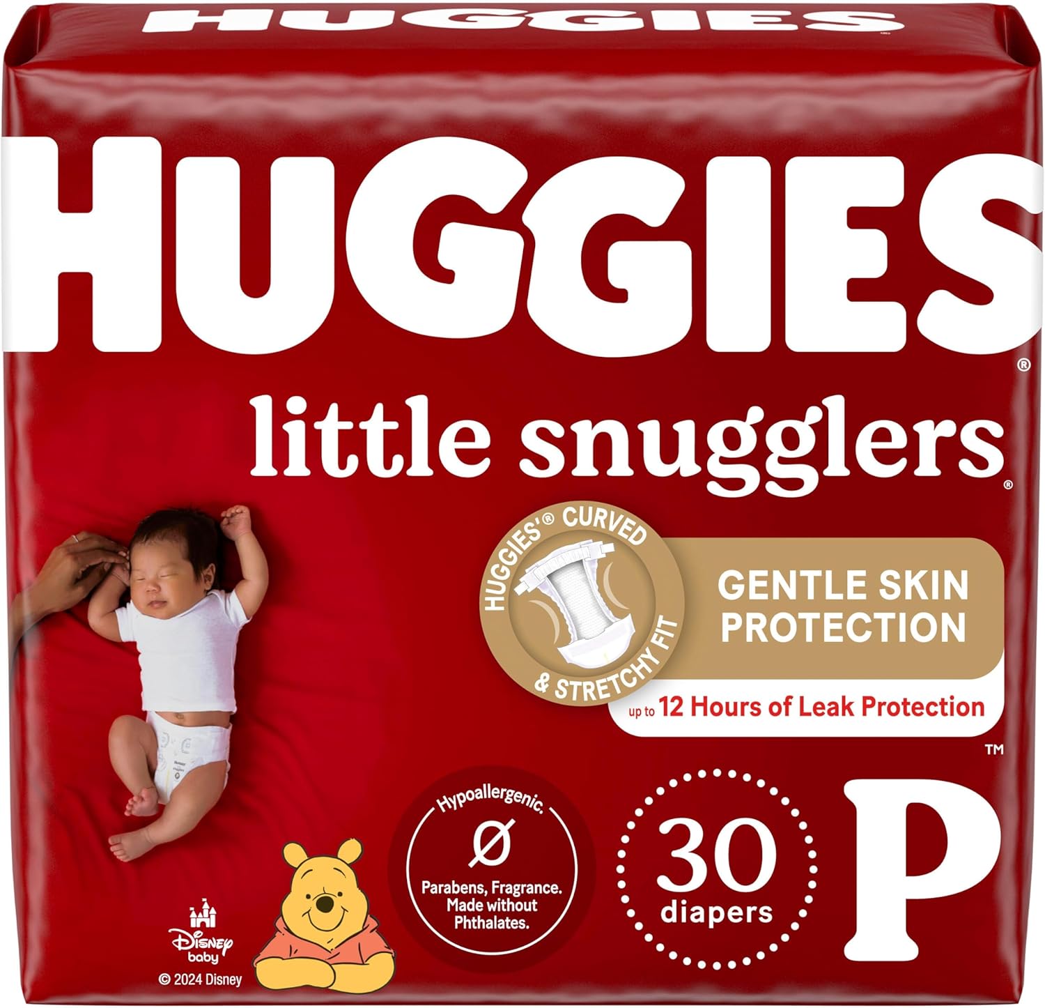 Huggies Size Newborn Diapers, Little Snugglers Baby Diapers, Size Newborn (up to 10 lbs), 31 Count, Packaging May Vary