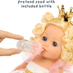 Baby Born Princess Baby Doll Annabell - Blonde Hair, Blue Eyes: Realistic Features for Kids Ages 3 & Up, Rooted Hair, Eyes Open & Close