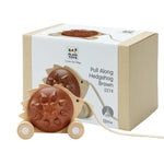 PlanToys Pull Along Hedgehog – Brown (5274)