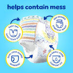 Pampers Swim Diapers - Splashers - Size 4, 18 Count, Gap-Free Disposable Baby Swimming Pants