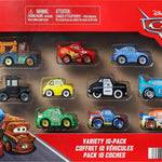 Mattel Disney Pixar Cars Toy Vehicles 10-Pack, Set of 10 Mini Racers of Favorite Characters from The First Cars Movie (Styles May Vary)