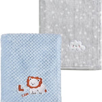 CREVENT 30''X40'' Cute Cozy Fluffy Warm Baby Blanket for Boys Infants Toddlers' Bedding Crib Cot Stroller, Baby Shower Birthday Newborn's Gift - Grey Cloud