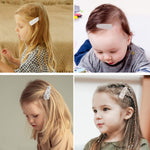 40pcs Baby Hair Clips Flower Patterns Snap Hair Clips Wrapped by Cloth Hair Pins Baby Girls Barrettes Hair Accessories for Baby Girls Infants Toddler Kids