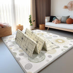 Extra Large Baby Play Mat 79x70, Foldable Baby Play Mat for Floor, Waterproof, Safe & Thick Playmats for Babies and Toddlers, Non-Slip Backing Safe for Crawling&Tummy Time, Indoor & Outdoor Use