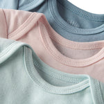 little planet by carter's unisex-baby 6-pack Organic Cotton Short-sleeve Rib Bodysuits, Pink Multi, 3 Months