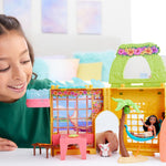 Mattel Disney Princess Toys, Moana Storytime Stackers Doll House with Moana Small Doll, 1 Animal Friend & 9 Accessories, Inspired by Disney Movie