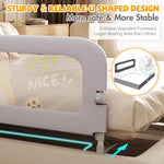 Abdtech Bed Guard Rail for Toddlers - 60 inches Lift Foldable Toddler Bed Rails for Kids - Safety Baby Bed Rail Guard with Reinforced - Great Fit for Kids Twin Double, Full Size, Queen, King Size Bed