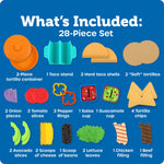 Learning Resources New Sprouts Taco Night - Pretend Play Food for Toddlers, Montessori Toys, Imaginative & Social Skills, Play Food Kitchen, Grocery Store Accessories, Gifts for Boys and Girls