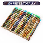 Kolewo4ever 100 Pieces Animal Pencils Galaxy Sky Pencils Alpaca Tiger Flamingo Natural Animal Pencils for Teachers Classrooms Reward Party Supplie School,Learning Activities (100)