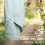 Ring Sling Baby Carrier - USA Lab Tested, 100% Natural Cotton Muslin, Breathable & Ergonomic Ring Sling Light Green