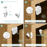 10 Pack Cabinet Locks Baby Proofing - SKYLA HOMES Children Proof Magnetic Cabinet Locks for Cupboard, Drawers, Adhesive Baby Proof Latches (10 Locks and 2 Keys)