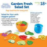 Learning Resources New Sprouts Garden Fresh Salad Set - 38 Pieces, Ages 18+ Months, Pretend Play Food for Toddlers, Kitchen Toys