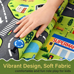 B BENRON Kids Car Play Rugs - 36"x60" Learning and Fun City Road Map Play Mat for Playing with Cars Trucks, Non-Slip Playmat for Nursery, Playroom Bedroom and Classroom, Machine Washable