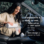 Baby Brezza Portable Warmer – 3X Faster Baby Bottle Warming - Travel Breastmilk and Formula Warmer - Safe, Even Heating - Up to 9oz - No Adapters, Black