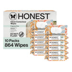 The Honest Company Hypoallergenic Multi-Use Baby Wipes for Sensitive Skin, Sunburst, 864 Count