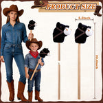 SZBAOLYZ 6-Piece Detachable Stick Horse, Hobby Horse Plush Toy, Kid-Safe Horse on a Stick for Party/Home/Store Decor & Play, Easy Assembly