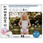 The Honest Company Clean Conscious Training Pants for Sensitive Skin, Hypoallergenic, Fragrance-Free, Magical Moments Butterfly Kisses, Size 4T/5T (38 lbs), 48 Count