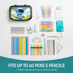 ZIPIT: Recycled Plastic Pencil Box - Robot - Large Capacity Case, Character & Football Themed, Stationery Organizer, School Supplies-Toys Holder, Kids
