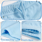 VICAMB 3PCS Unisex Baby Shorts,Toddler Cotton Pull on Shorts with Drawstring,Infant Solid Short Elastic Waist Comfy Short