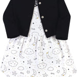 Hudson Baby Baby Girls' Cotton Dress and Cardigan Set