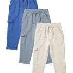 Andrew Scott Kids French Terry Joggers | 100% Cotton | Drawstring & Pockets Pants | Boys Girls | Multi Packs & Colors