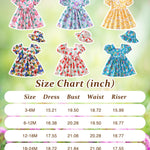 Baby Girl Clothes 12 18 Months Blue Baby Dresses Girl Summer Short Sleeve Sundress Cute Infant Floral Beach Dressess Boho 1 Year Old Girl Outfit