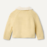 Amazon Essentials x Sofia Grainge Unisex Babies' Peter Pan Collar Sweater Jacket, Butter Yellow, 24 Months