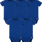 Gerber baby-boys 5 Pack Onesies Multi-packs Bundle Interlock 180 Gsm