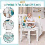 Dream On Me Munch N Go Booster Seat for Dining Table, Lightweight Compact Fold Travel Booster Seat, 3-in-1 Convertible, Four Level Height Adjustment and Easy Tray Removal