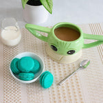 STAR WARS: The Mandalorian Grogu Sculpted Ceramic Mug | BPA-Free Large Coffee Cup For Espresso, Caffeine, Beverage | Home & Kitchen Essentials, Cute Baby Yoda Gifts and Collectibles | Holds 20 Ounces