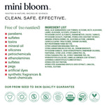 Mini Bloom Fresh N’ Clean 2-in-1 Hair + Body Wash | Shampoo Sulfate-Free | Baby & Kid Safe | Gently Cleanses Head to Toe w/Aloe leaf, Chamomile extract, Lavender & Botanicals 16.6 oz