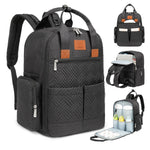 KeaBabies Diaper Bag Backpack for Girls, Boys - Mom and Dad Baby Bag with Diaper Changing Pad for Newborns, Toddlers, 2 Kids (Charcoal)
