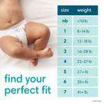 Pampers Pure Protection Disposable Baby Diapers Size 1, 198 Count with Aqua Pure Baby Wipes, 6X Pop-Top Packs (336 Count)