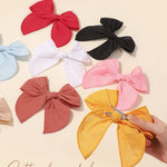 Doboi 8PCS Baby Girls Hair Clips Fable Hair Bows Cotton Linen Bows for Girls Hair Accessories for Baby Toddlers Kids