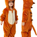 MICHLEY Unisex Baby Animal Costume Winter Autumn Hooded Romper Halloween Cosplay Jumpsuit Outfits