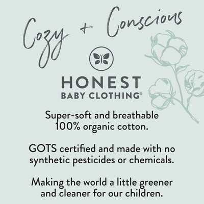 HonestBaby Multipack Honest Pants Joggers Pull on 100% Organic Cotton for Infant Baby and Toddler, Boys, Girls, Unisex, Heather Gray / Black, 12 Months