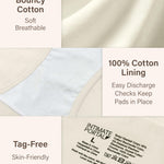 Intimate Portal Cotton Maternity Underwear Under the Bump Pregnancy Bikini Briefs Women Postpartum Panties 6 Pack Midnight Shore XXL