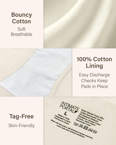 Intimate Portal Cotton Maternity Underwear Under the Bump Pregnancy Bikini Panties Women Postpartum Briefs 6 Pack Inspiration L