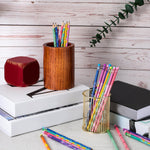 Outus 40 Pieces Scented Pencils for Kids Colorful Fruit Themed HB Graphite Pencils with Erasers Cute Office Tools with Fruit Themed Elements for School Stationery Classroom Party Reward Supplies