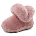 MK MATT KEELY Toddler Snow Boots for Infant Boys Girls Winter Warm Lining Boots Baby Soft Sole Anti-Slip Walking Shoes Cold Weather Outdoor Faux Fur Booties