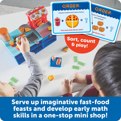 Learning Resources Mini Snack Shop Sorting Set, Play Food Shop, Role Play Store, Kids Kitchen Playset Accessories, Cooking Games, Fine Motor Skills, Toddler Toys, Girl And Boy Birthday Gift