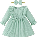 Mioglrie Baby Girl Dress Toddler Girls' Dresses 3 6 9 12 18 24 Months 2t 3t Girls Clothes Fall Winter Outfits